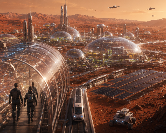 The First Martian City