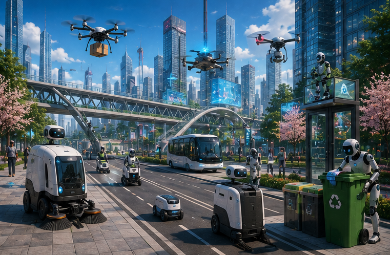 Smarter Cities with Robots