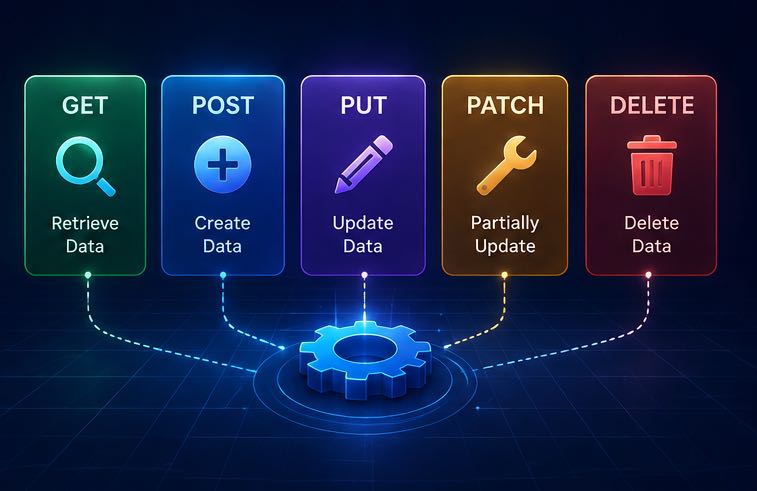 HTTP methods representing different API operations