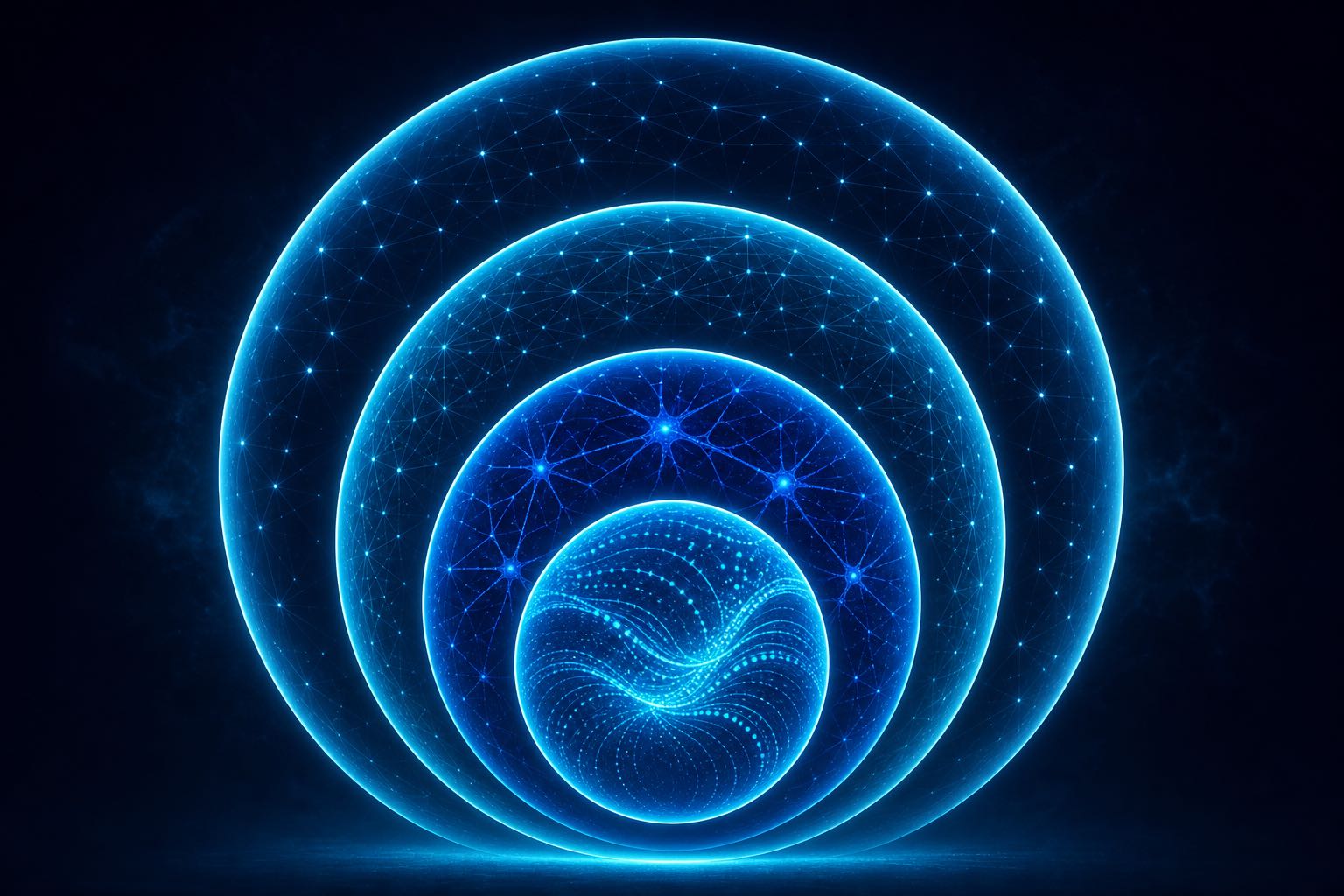 Nested layers showing AI, machine learning, deep learning, and generative AI
