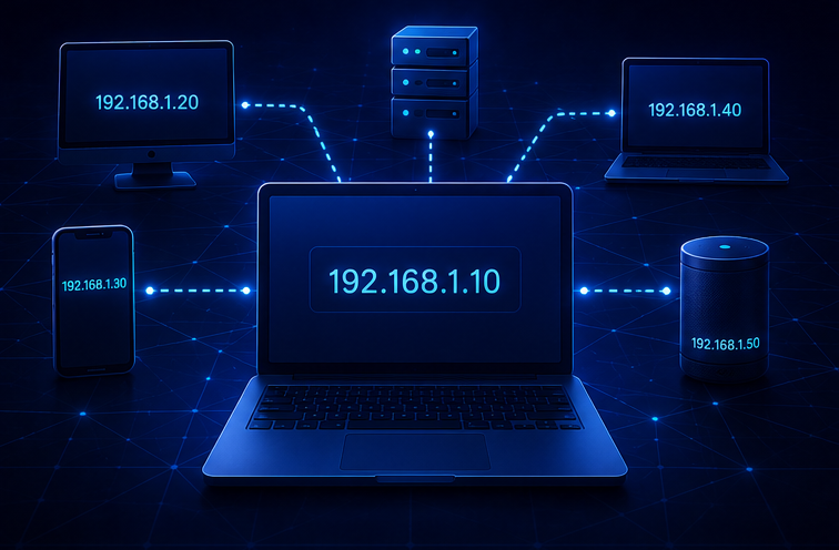 Digital devices identified by IP addresses across a global network